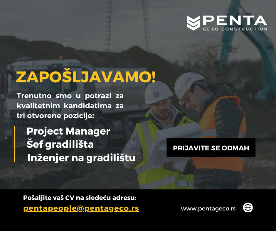 Open positions in Penta Ge.Co. Construction
